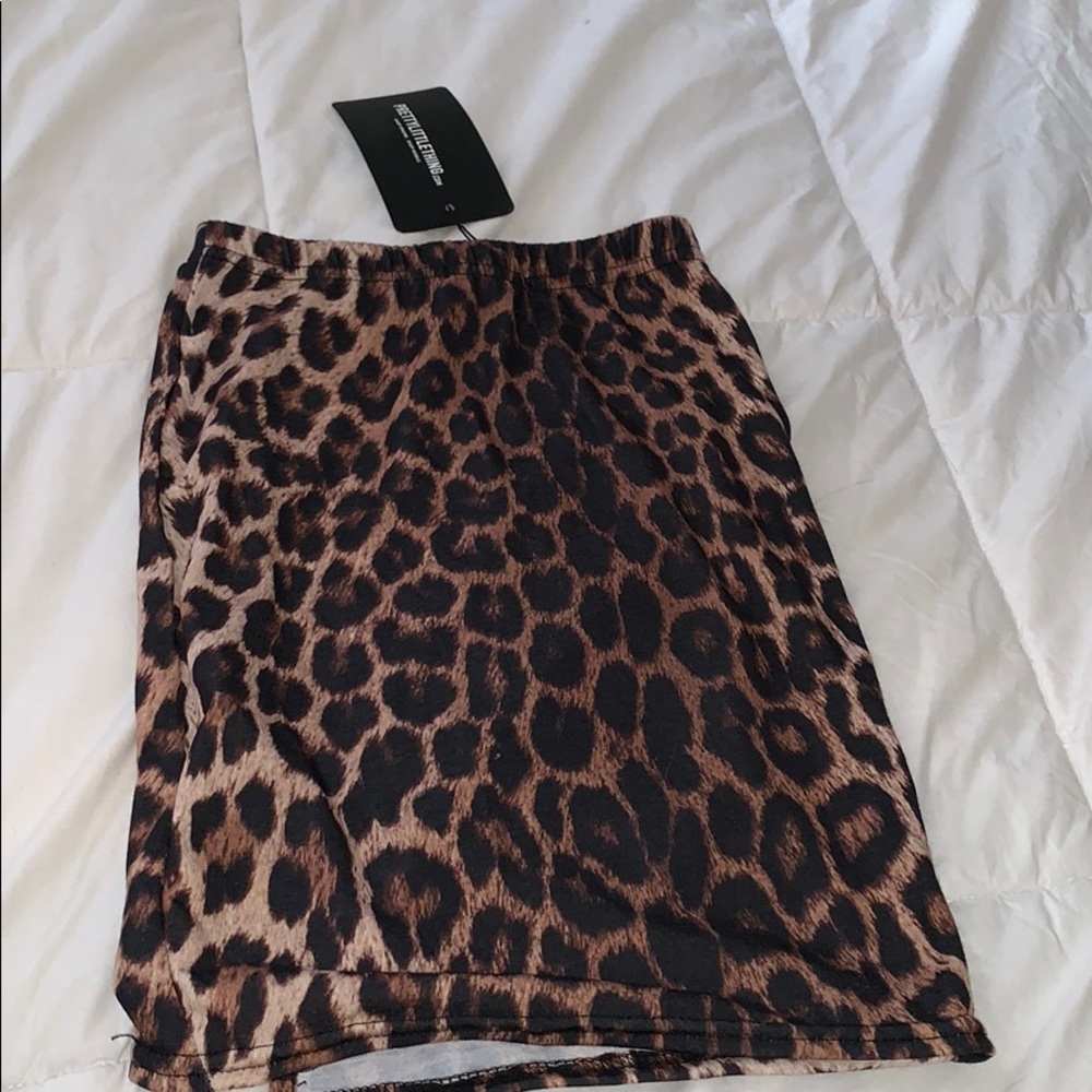 Cheetah print skirt